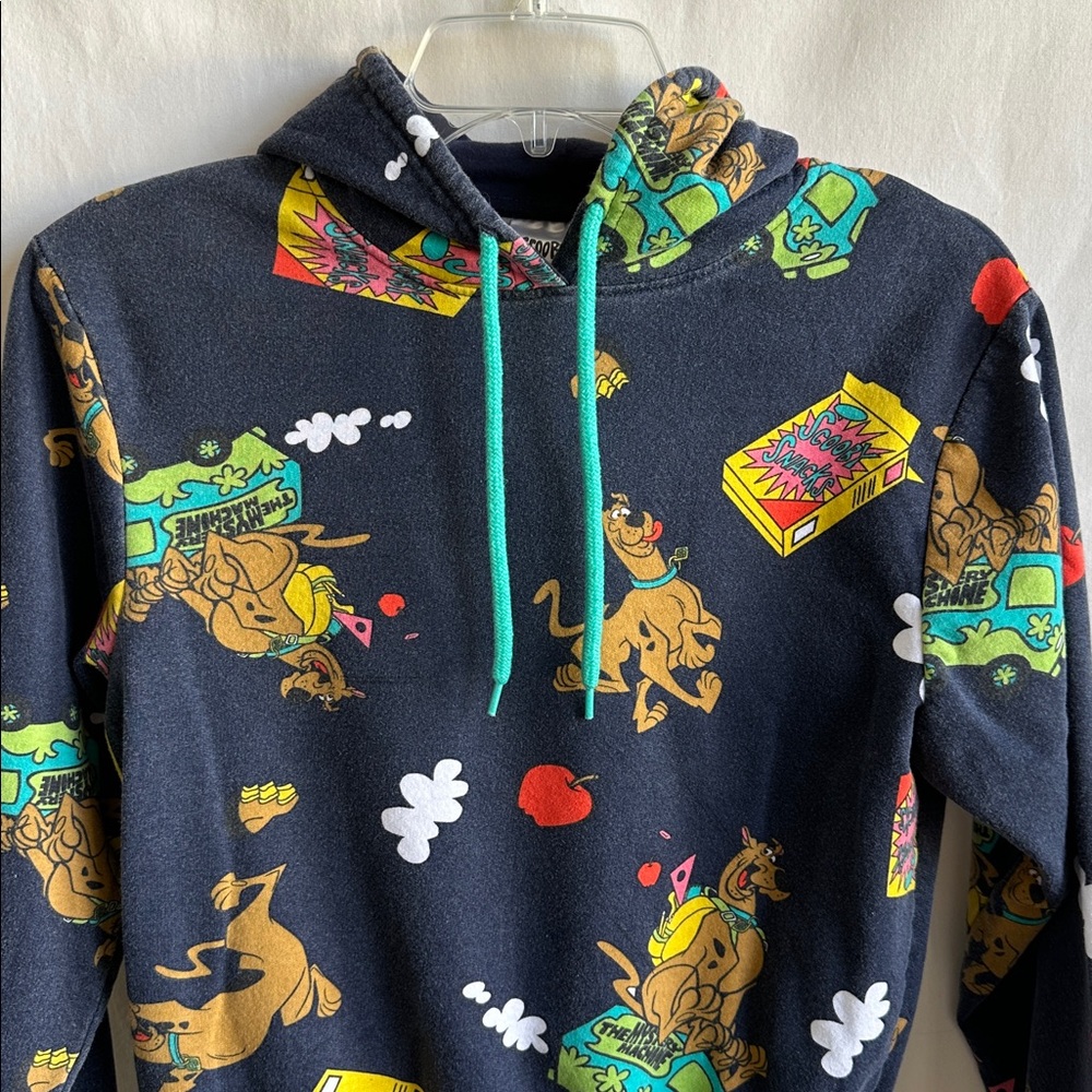 Scooby-Doo! navy hoodie with all-over print, size XS - Picture 2 of 8